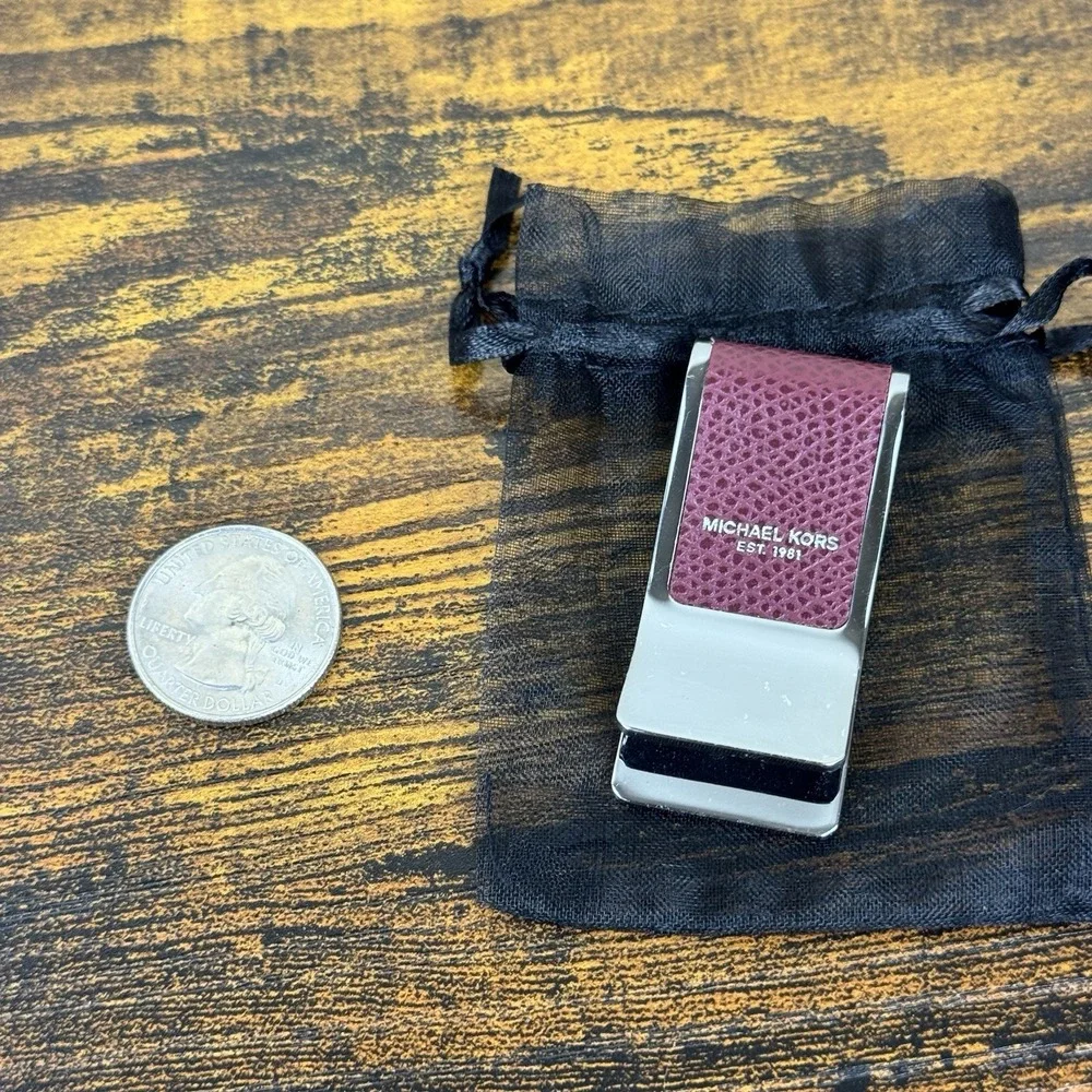 Michael Kors‎ Leather Inlay Money Clips- HARD TO FIND